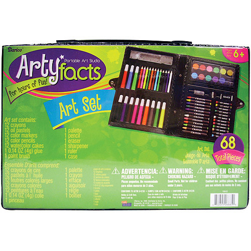 Darice 68-Piece Art Set [68-Piece Art] $3.00 w/ free Shipping (amazon) or Free in store pickup (Walmart)