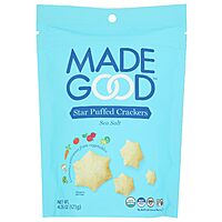 4.26-Ounce MadeGood Sea Salt Star Puffed Crackers $2.95 + Free Shipping w/ Prime or on $35+