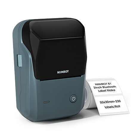 Prime Members: NIIMBOT B1 Thermal Label Printer w/ 230-Count 2" x 1.18" Labels (Blue) $15.99 + Free Shipping