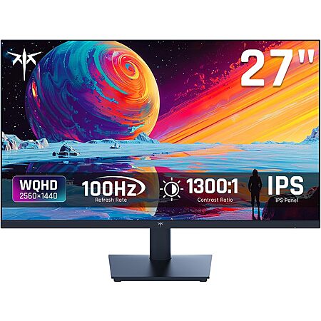 27" KTC QHD (2560x1440) 100Hz IPS Monitor $100 or less + Free Shipping