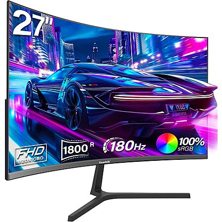 27" Gawfolk FHD 180Hz VA Curved Gaming Monitor $119.99 + Free Shipping