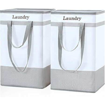 2-Pack 100-Liter FairyHaus Collapsible Laundry Basket w/ Carry Handles $12.49 + Free Shipping w/ Prime or on $35+