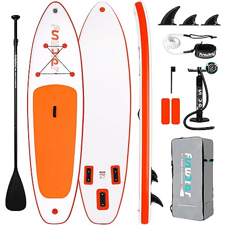 10' 6" FunWater Inflatable Stand Up Paddle Board w/ Accessories (Various) from $79.80 + Free Shipping