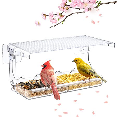 Prime Members: Sunally Clear View Window Bird Feeder $4.50 + Free Shipping