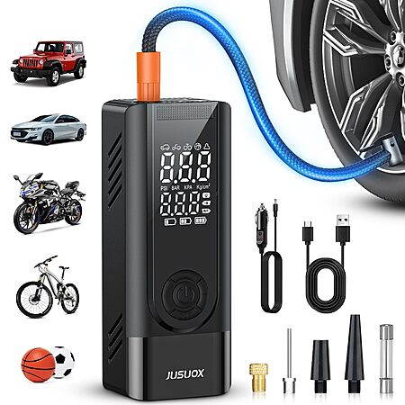JUSUOX Tire Inflator for Just $19.49!