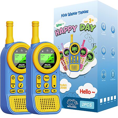 $3.89 Ptnerbeh Walkie Talkies for Kids Toys: Toys for 3-12 Year Old Boys Girls (2-Pack)