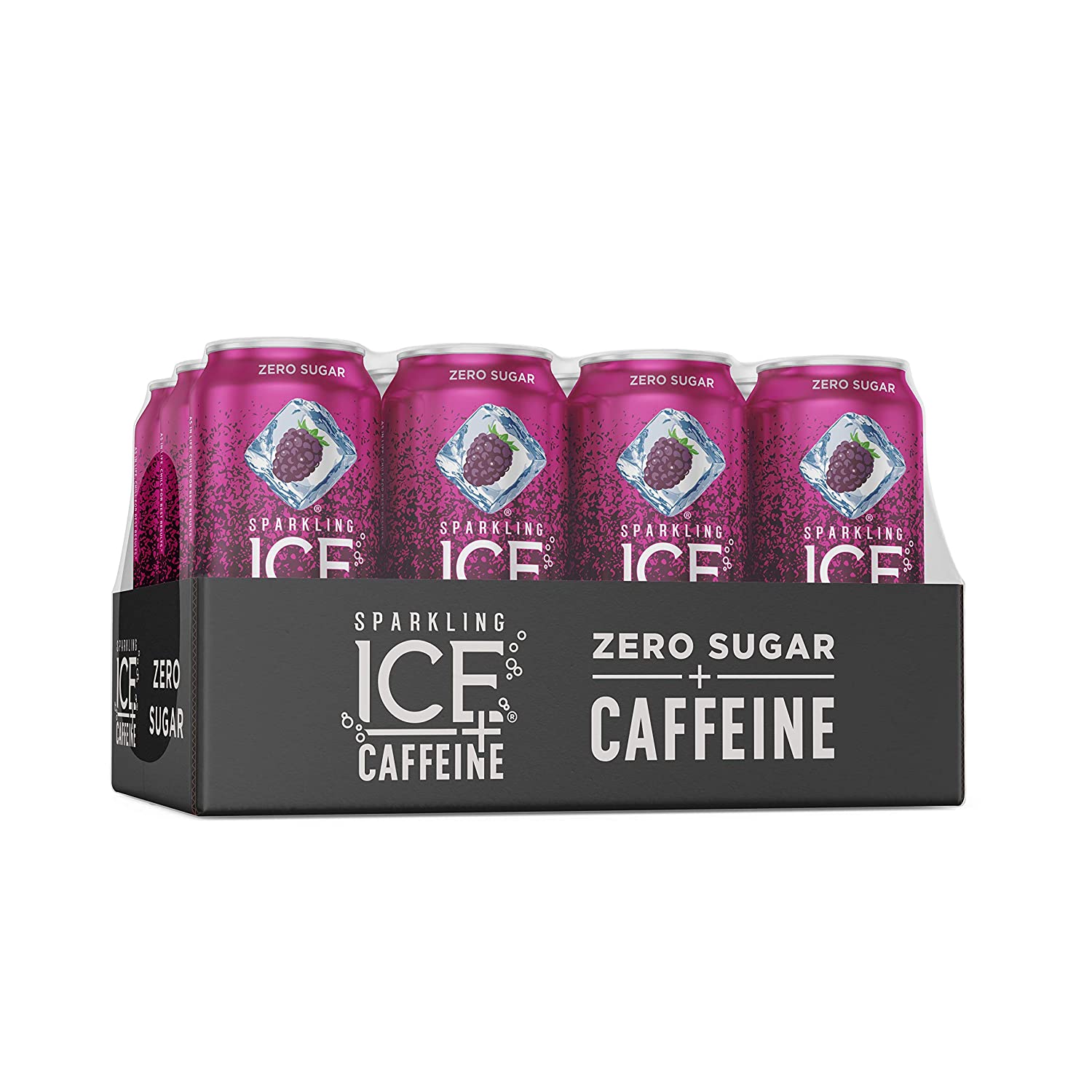 Sparkling Ice Caffeine Black Raspberry 16oz, 12-pack as low as $9.43 with S&S at Amazon.