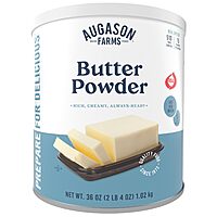 Augason Farms Butter Powder Can, Emergency Food Supply, Everyday Meals, 510 Servings $19.94 at Amazon