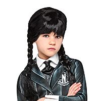 Rubies Girl's Wednesday TV Show Wednesday Costume Wig, As Shown, One Size $6.98