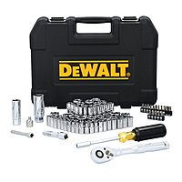 84-Piece DeWALT 1/4" Drive SAE/Metric Mechanics Tool Set w/ Case