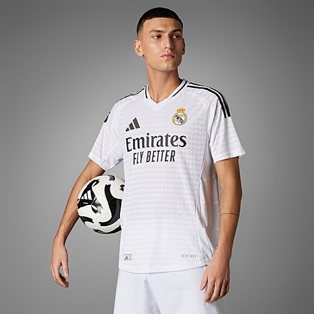 adidas Real Madrid 24/25 Home Authentic Jersey - White | Free Shipping with adiClub | adidas US - $45.00