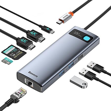 Baseus 9 in 1 USB C HUB for $26.99!