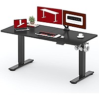 63" x 24" SANODESK Electric Standing Desk w/ Splice Board, Black Frame/Black Top $128.99 + Free Shipping
