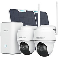 Prime Members: REOLINK 4K Solar Security Cameras Wireless Outdoor System: Home Hub with 2X PT Ultra Cam $258.99 + Free Shipping