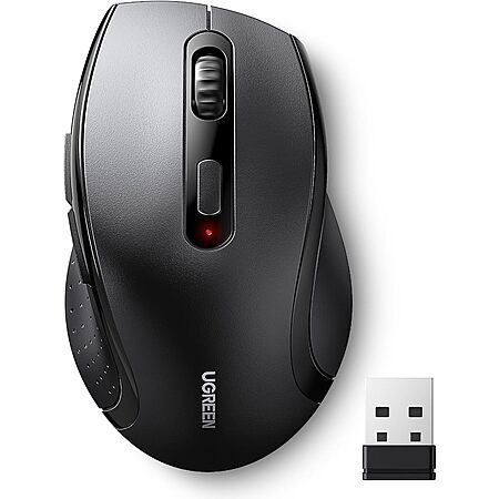 UGREEN 2.4GHz 1600 DPI Wireless Ergonomic Mouse $7.99 & More + Free Shipping w/ Prime or $35+ orders
