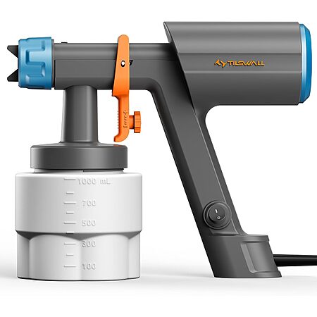 Tilswall 1000mL Electric Paint Sprayer w/ 3 Nozzles & 3 Spray Patterns $29.99 + Free Shipping w/ Prime or on $35+