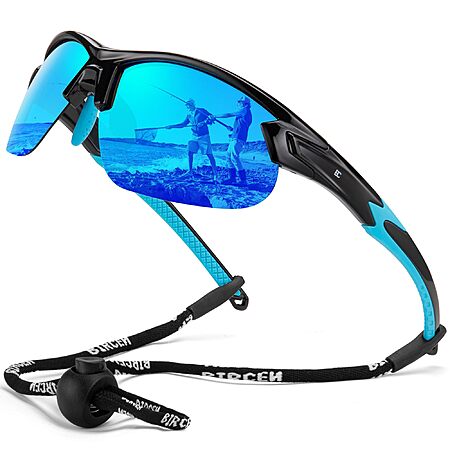 Bircen Polarized Sports Sunglasses (Various Styles/Colors) $8.95