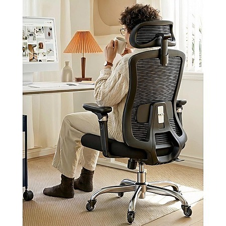 HUANUO Ergonomic Office Chair w/ 6D Armrests & Adjustable Seat Depth (Matte Black) $89.99 + Free Shipping