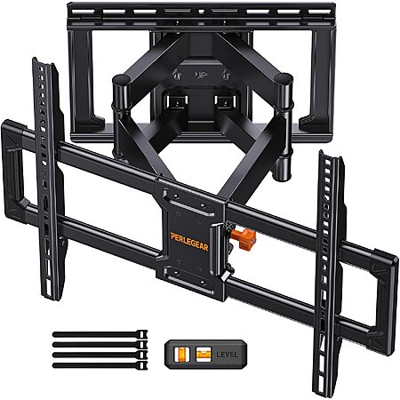 Perlegear Full Motion TV Wall Mount for 42-90" TVs (Holds up to 132-lbs) $32.89 & More + FS