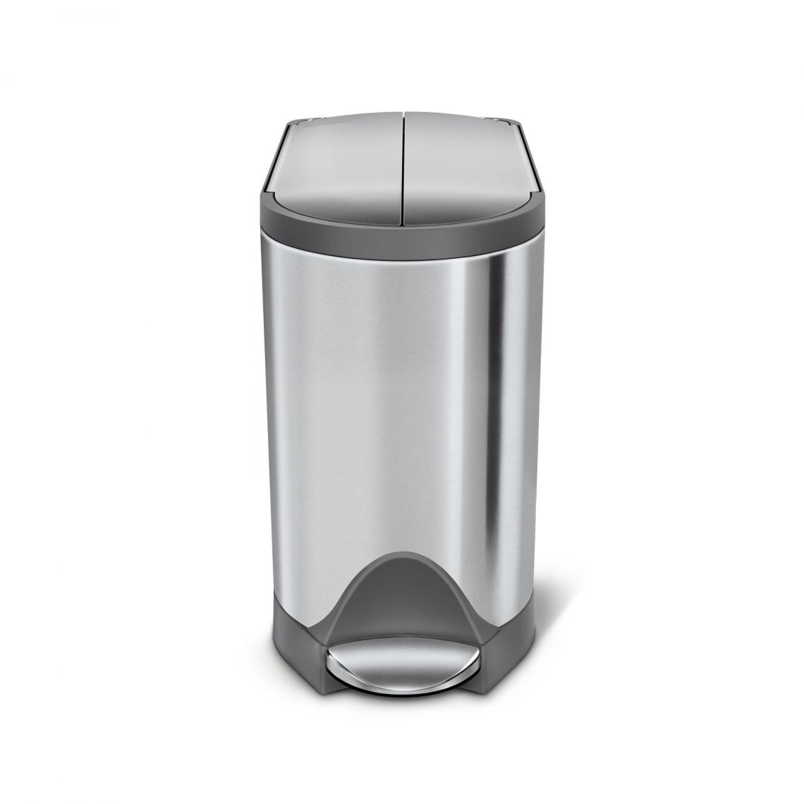 Simplehuman 10L Butterfly step can Brushed Grey trim $30