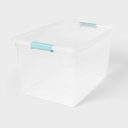 66-Quart Brightroom Clear Storage Bin with Latches $6.30 + Free Store Pickup