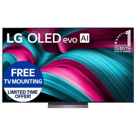 77 LG C5 OLED evo AI 4K UHD 120Hz HDR Smart TV (2025) + Wall Mounting