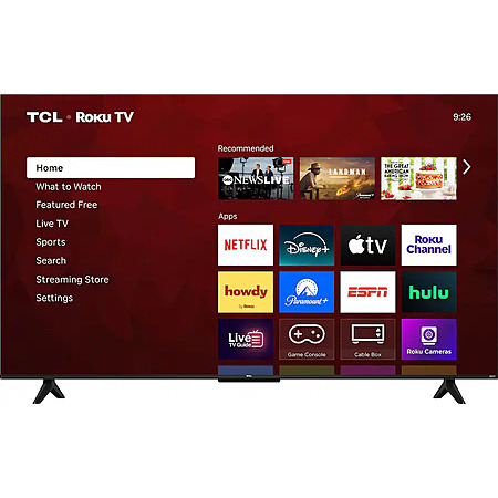 55" TCL S-Series 4K UHD HDR LED Smart TV w/ Roku TV (2026) $210 + Free S&H