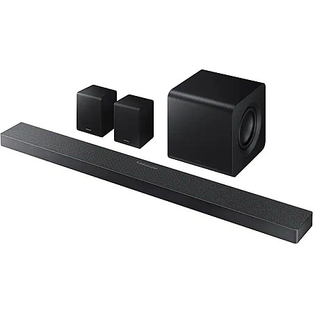 Samsung - Q-Series HW-QS750F 5.1.2 Dolby Atmos Soundbar w/ Subwoofer + Rear Speakers​ from