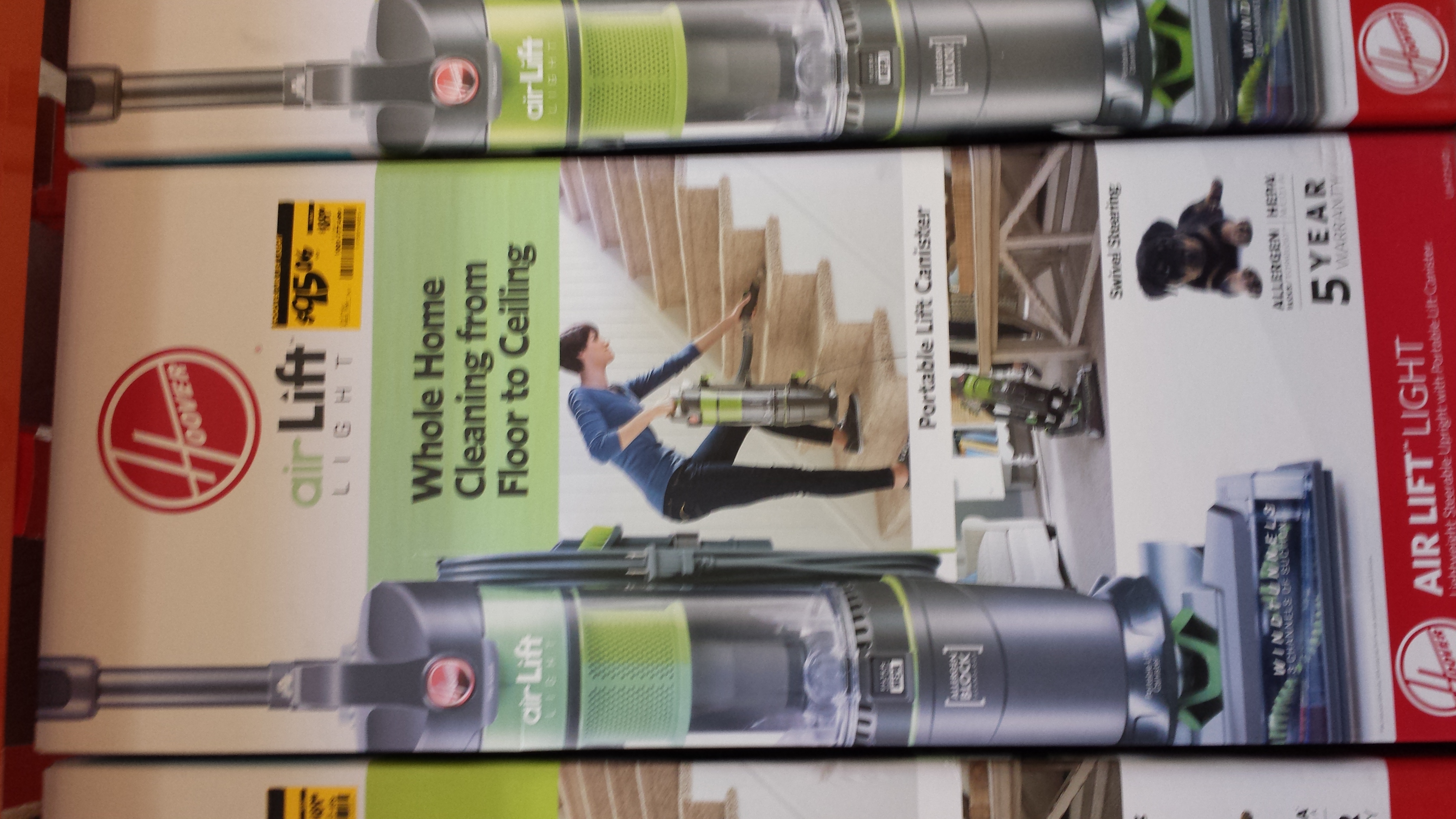 B&M, Home Depot: Hoover Air Lift Light Bagless Upright Vacuum and Canister Vacuum Cleaner Combo Model # UH72540 : $95.06, reg. $189.00 YMMV
