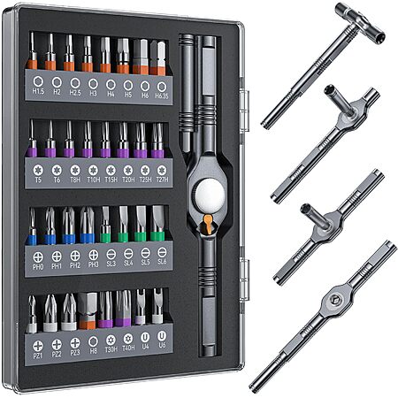 32-in-1 Wesdut T-Handle Magnetic Ratchet Screwdriver Set $13.20
