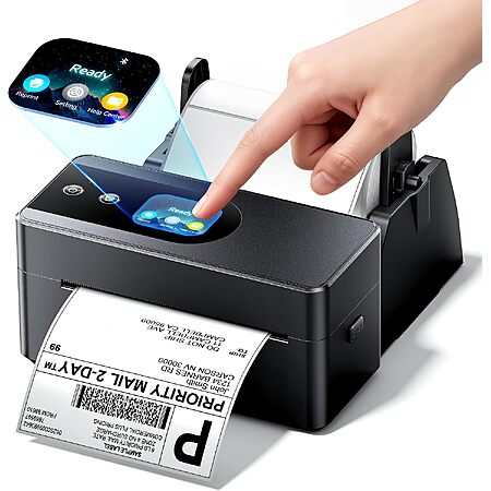 4" x 6" Phomemo Smart Touchscreen Thermal Label Printer (Black) $50 + Free S&H