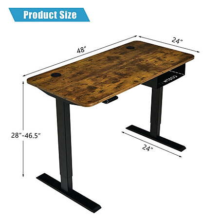 Walmart - Spaco 48-inch Electric Height Adjustable Standing Desk with Control Panel - $58.27