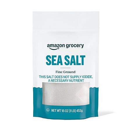 Amazon Grocery, Sea Salt, Fine Ground, 16 Oz $1.63 - 2026-10-05
