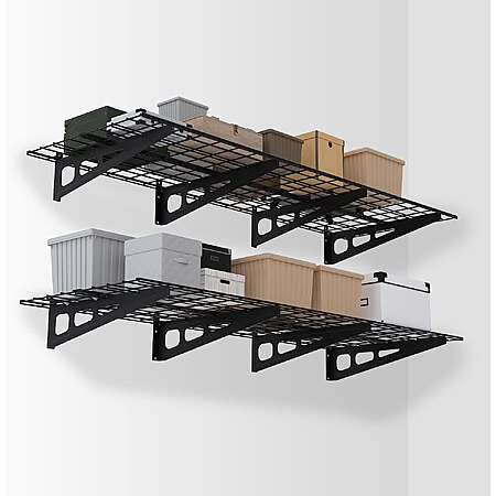 WORKPRO Garage 2-Tiers Metal 12.99"W Storage Shelves