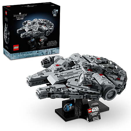 LEGO Star Wars: A New Hope Millennium Falcon 25th Anniversary Buildable Starship Model, 75375
