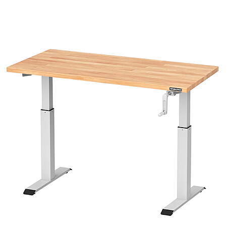 WORKPRO 300 lbs Height Adjustable Workbench with Crank Handle, 47.2"x 23.6"