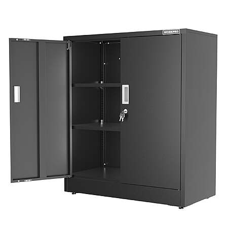 WORKPRO 37"x31.5"x15.75" Small Metal Garage Storage Cabinet