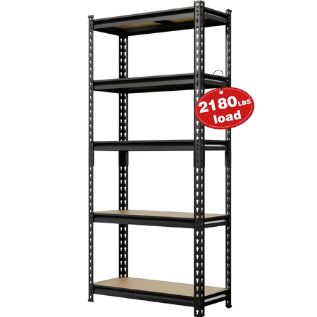 WORKPRO 2180LBS 5-Tier Storage Shelf, 28"W x 12"D x 60"H