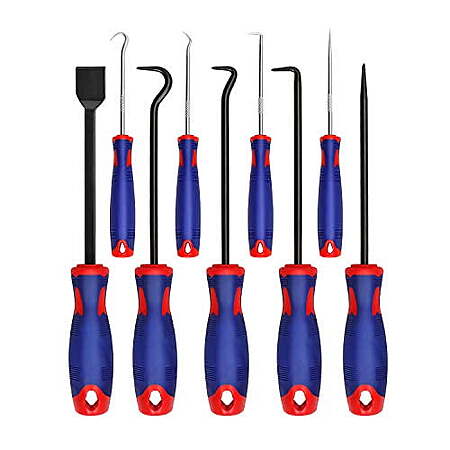 WORKPRO 9Pcs Precision Pick & Hook Set with Scraper