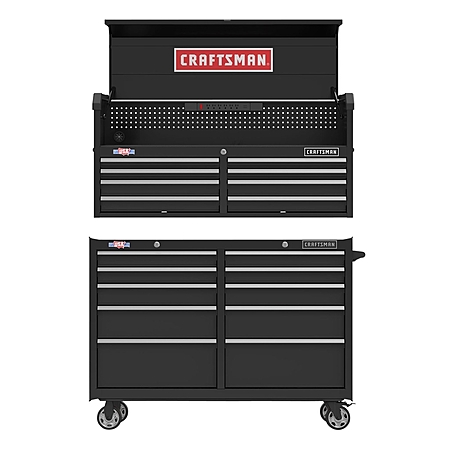 CRAFTSMAN S2000 52-in Stacked Metal Rolling Tool Storage at Lowes.com ...