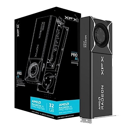 XFX AMD Radeon AI PRO R9700 Single Fan 32GB GDDR6 PCIe 5.0 Graphics ...