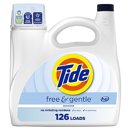 Tide Free Gentle Liquid Laundry Detergent 126 Loads 166 fl oz Tide