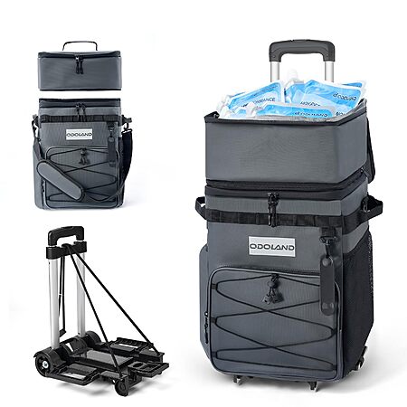 72 Can Odoland Leakproof Insulated Rolling Cooler Bag w/ Handle $27.20 + Free S&H