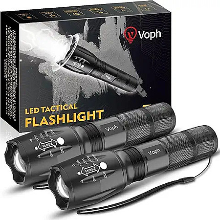 Prime Members: 2-pk High Lumens Tactical Flashlights $7