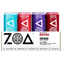 [Prime] $17.5: ZOA Zero Sugar Energy Drinks, Variety Pack - Sugar Free with Electrolytes, Healthy Vitamin C, Amino Acids, Essential B-Vitamins, and Caffeine from Green Tea - 12 Fl