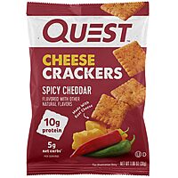 [Prime] $17.84: Quest Nutrition Cheese Crackers, Spicy Cheddar Blast, 10g of Protein, Low Carb, Made with Real Cheese, 12 Count (1.06 oz bags)