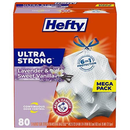 $10.17 for Hefty 80-Count Trash Bags!