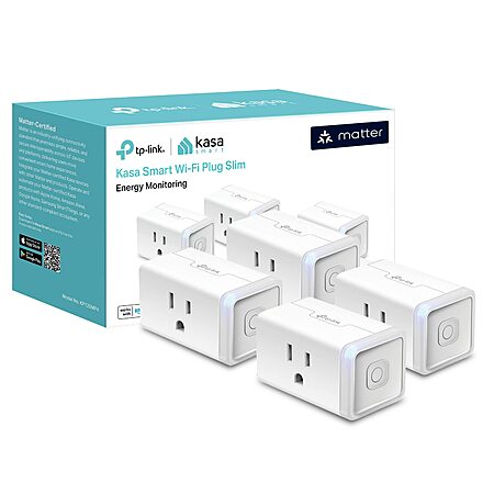 Prime Members: 4-Pack Kasa Matter Smart Plug w/ Energy Monitoring ...