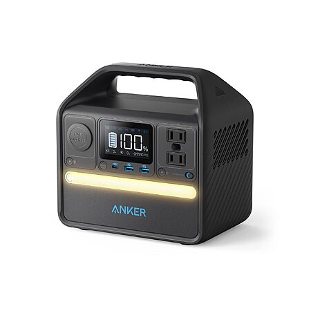 $129.99*:Anker 521 Portable Power Station 256Wh, LiFePO4 Battery, 300W Solar Generator with 2 AC Outlets & 60W USB-C