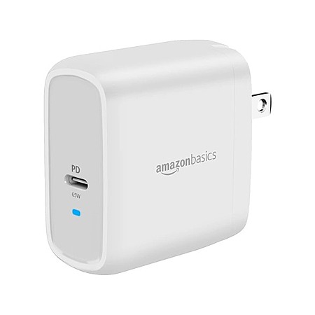 Amazon Basics 65W One-Port GaN USB-C Wall Charger with Power Delivery PD at Woot! $11 (1 replies)